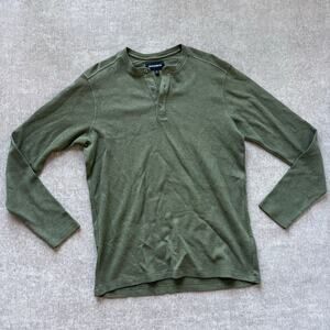 NWOT Bonobos Men’s Green Cotton Henley Sweater